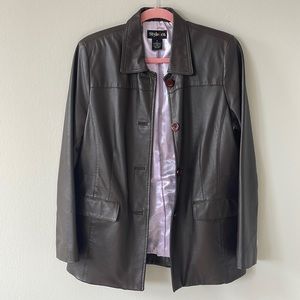 Style & Co Leather Jacket